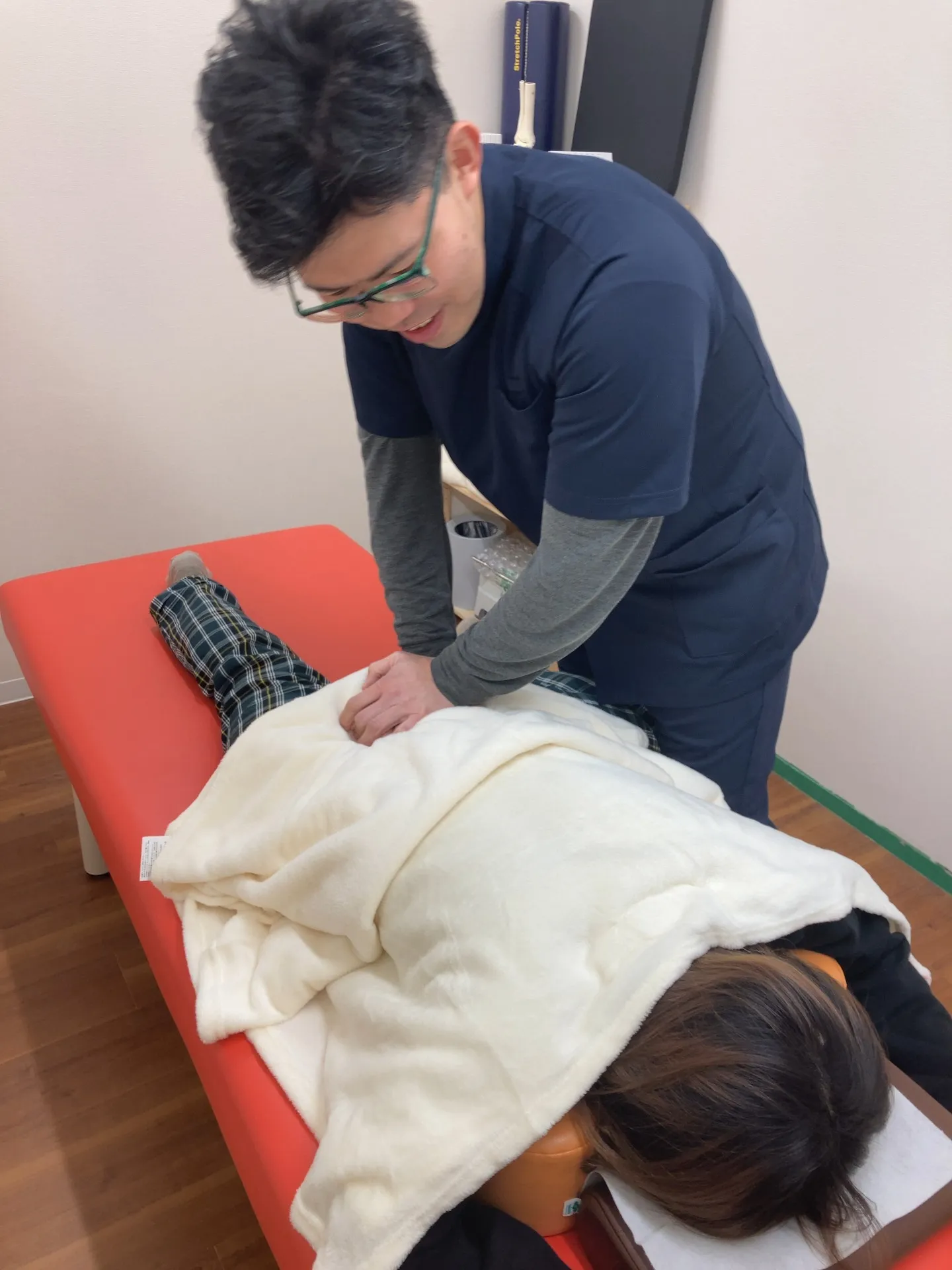 毎朝起きるときに腰が痛くて動くのに時間がかかると言われていた患者さん