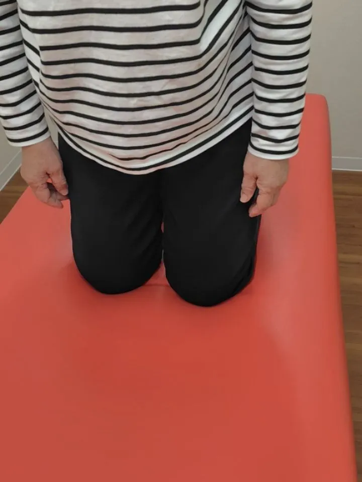 膝の痛みが主訴の患者さん。